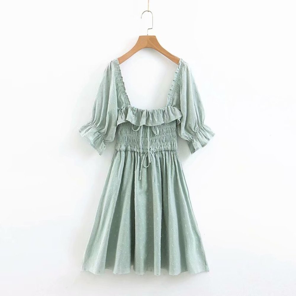 Women Light Green Summer Dress